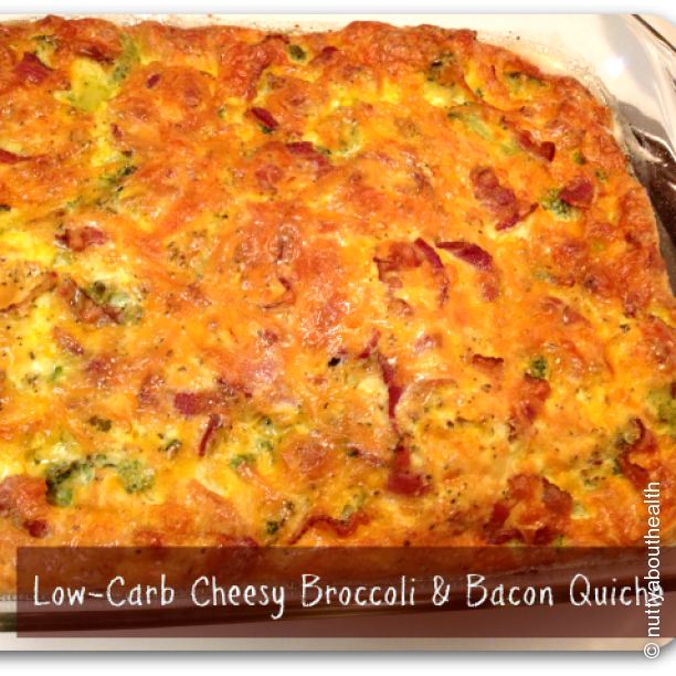 Low-Carb Cheesy Bacon & Broccoli Quiche