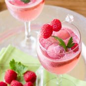 Raspberry Sorbet Wine Spritzer