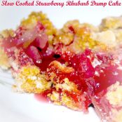 Slow-Cooked Strawberry-Rhubarb Dump Cake