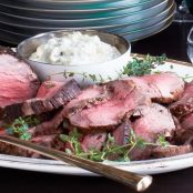 Roast Beef Tenderloin with Horseradish Cream