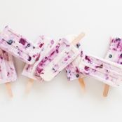 Blueberry Vanilla Yogurt Pops