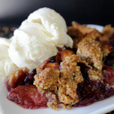 Blueberry-Peach Cobbler