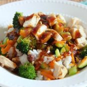 Spicy Hawaiian Teriyaki Chicken Rice Bowl