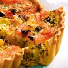 Salmon and Broccoli Quiche