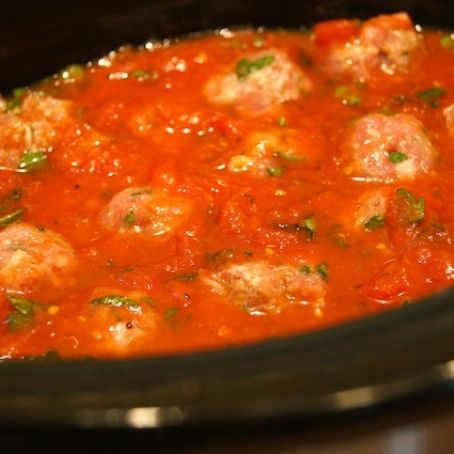 Saucy Slow Cooker Meatballs