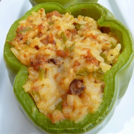 Sausage and Rice Stuffed Peppers