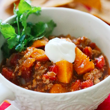 No Bean Turkey and Sweet Potato Chili