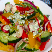 Rainbow Salad with Honey-Lemon Dressing