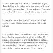 Cream Cheese Stuffed French Toast - Step 1