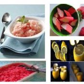 Strawberry Rhubarb Granita