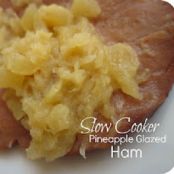 Slow Cooker Pineapple Glazed Ham