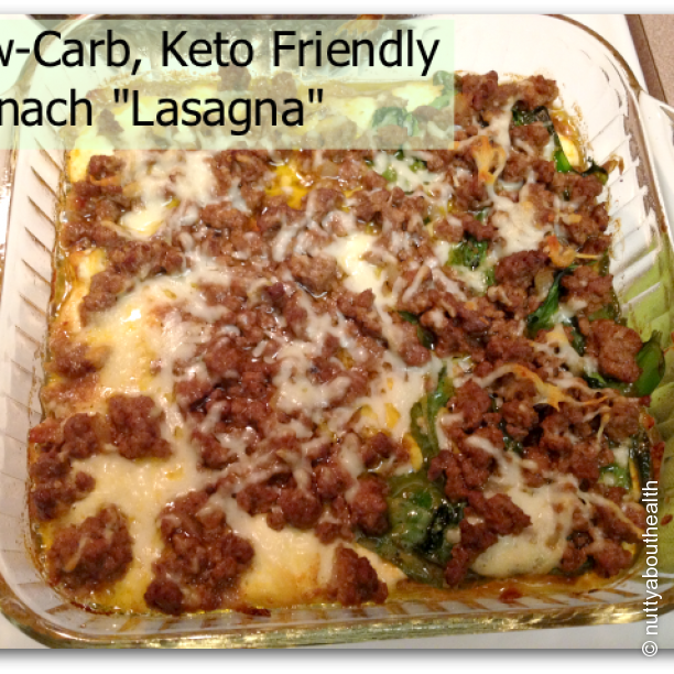 Low-Carb Spinach &amp;quot;Lasagna&amp;quot; Recipe - (3.1/5)