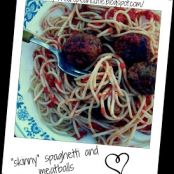 skinny low carb spaghetti and meatballs