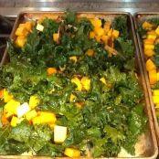 Roasted Butternut Squash with Kale and Shiitakes - Step 2