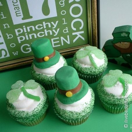 St Patricks Day Green Muffins