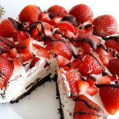 Strawberries and Cream Pie