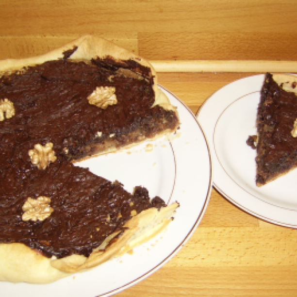Chocolate and Walnut Pie