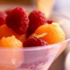 Melon Raspberry Fruit Salad Cocktail