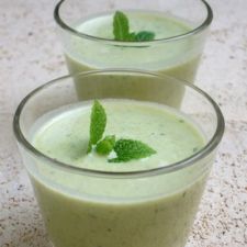 Pea Gazpacho with Mint