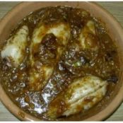 Squid stuffed with mushrooms and ham