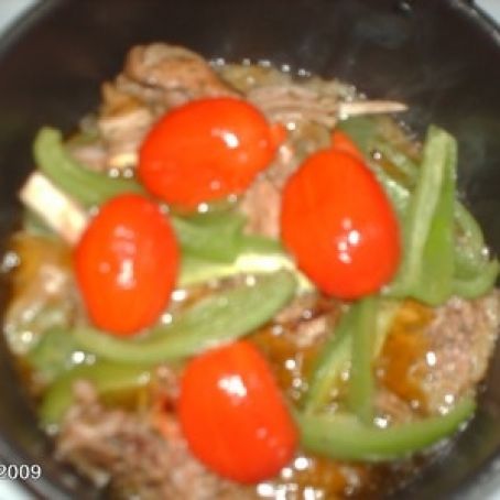 Tagine of lamb chops with vegetables