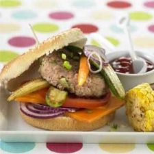 Veal Burger with Vegetables