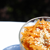 Carrot salad with mint