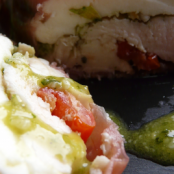 Terrine of chicken with pesto