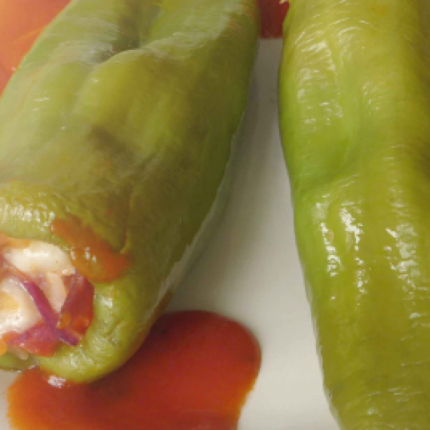 Peppers Stuffed with Feta Cheese