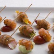 Mini Smoked Salmon Skewers