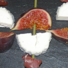 Goat Cheese and Fig Skewers