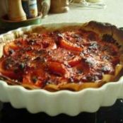 Mustard and tomato tart