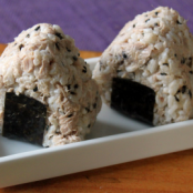 Onigiri with Tuna and Black Sesame