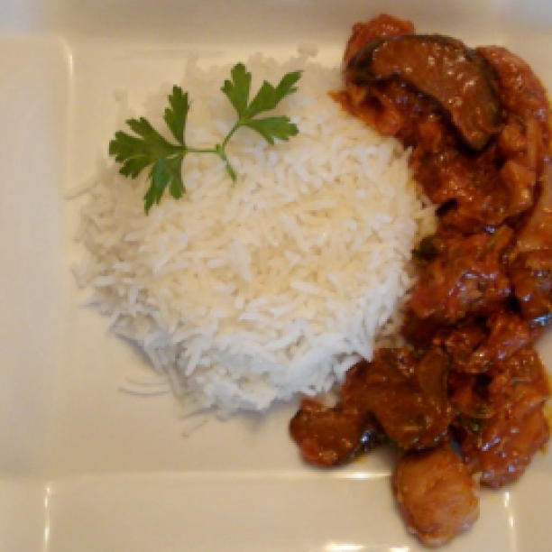 Octopus Rougail  (Octopus in tomato sauce)