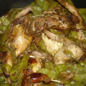 Roasted Quail with Peas