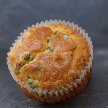 Bacon Shallot and Pea muffins