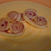 Ham and goat cheese appetizers