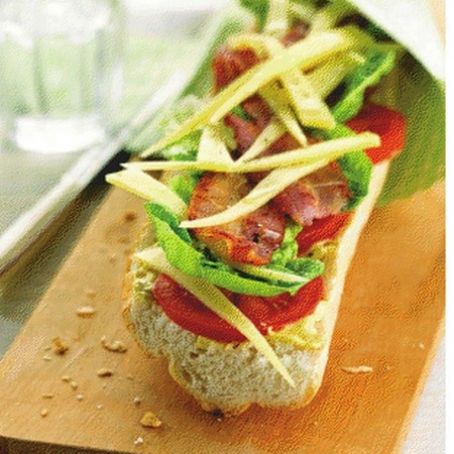 Bacon, Lettuce Tomato sandwich with cheese