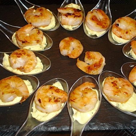 Shrimp with Curry Mayonnaise