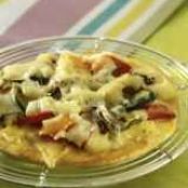 Mini pizzas with summer vegetables