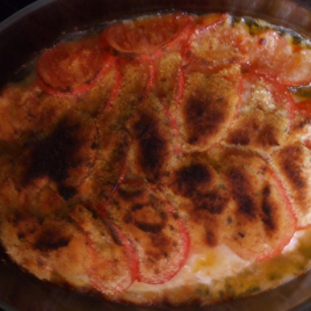 Crusted Perch Fillet and Tomatoes