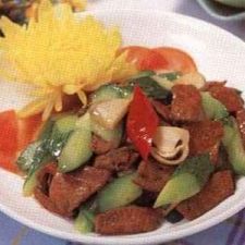 Sautéed Liver and Cucumber
