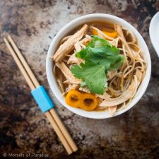 Thai Chicken Noodles with Red Curry Broth