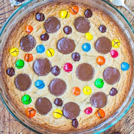 Triple Peanut Butter Cookie Pie