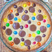 Triple Peanut Butter Cookie Pie