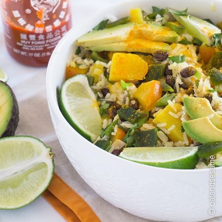 Tropical Black Beans and Rice Bowl