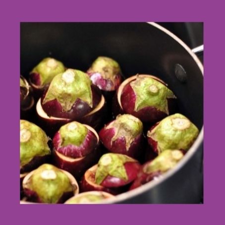 Baby Eggplant Stuffed with Lemon & Garlic