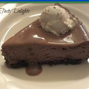 Triple Chocolate Cheesecake with Salted Burnt Caramel Sauce