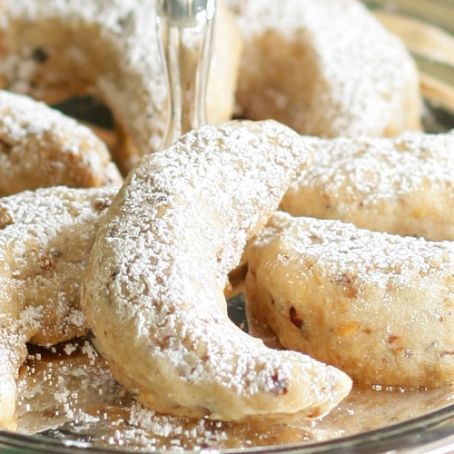 Walnut Crescent Cookies