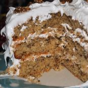 frosted walnut layer cake